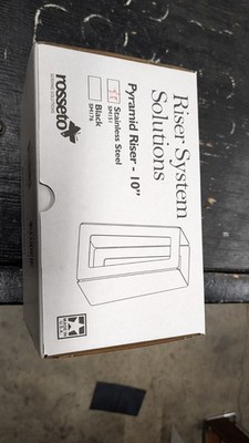 Rosseto 10 inch pyramid stainless steel riser. Free Shipping. 