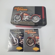 Vintage 1997 Harley Davidson Limited Edition Tine & 2 Decks of Playing Cards