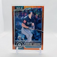 2026 Topps #156 Dominic Canzone Orange Sandglitter #18/25