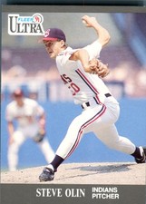 1991 Fleer Ultra Steve Olin #116 Cleveland Indians RC Rookie Card MLB Basebal.... rookie card picture
