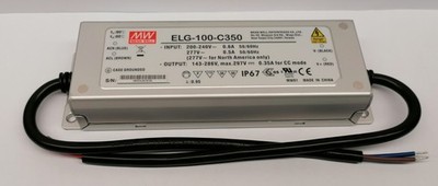 Mean Well ELG-100-C350 Led Netzteil KSQ 100W 143-286V 350mA CC IP67