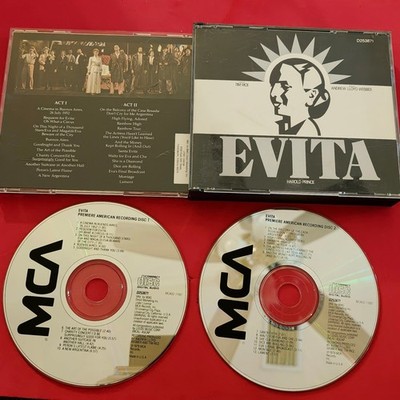 Andrew Lloyd Webber & Tim Rice   Evita CD 1979 MCA Musical BMG Direct D253871