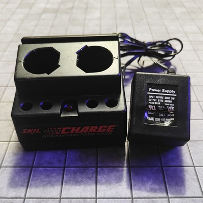 #ad Skil Flexi Charge Power System 92942 Dual Battery Charger GENUINE OEM WORKS $10.36