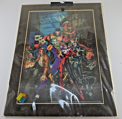 DC COMICS Various Superheroes Framed 3D Art