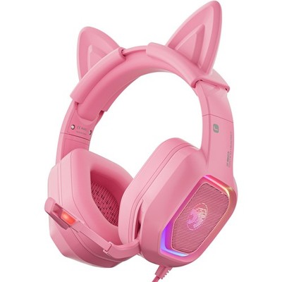 ZIUMIER Gaming Headset with Detachable Cat Ears, Compatible with PS4 PS5 Xbox...