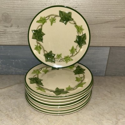 8x Franciscan Ivy Bread Dish 6 1/4  Made in USA I Love Lucy Pattern, No Chips