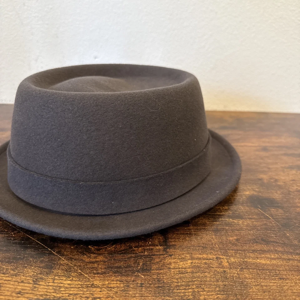 Sombrero para pastel de cerdo Kangol Litefelt marrón XL hecho en EE. UU. fieltro de lana ¡Excelente a nuevo! Foto 4 de 4