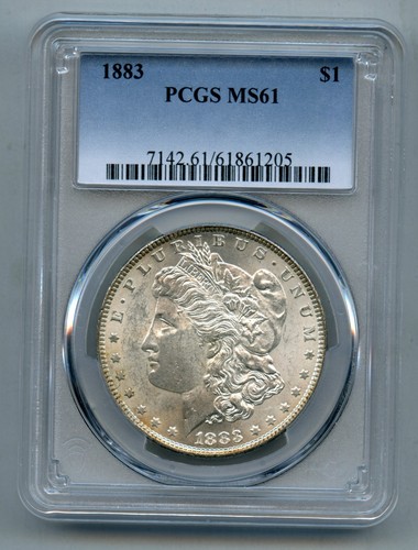 1883 Morgan Silver Dollar PCGS MS 61