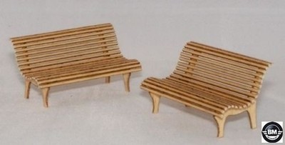 Plus Model Spa Benches Kurort Bänke 2 Stück Diorama Bausatz Kit 1:35 Art. 402