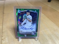 2025 Bowman Draft 1st Michael Lombardi Green Lava Refractor Auto /99