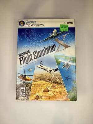 Microsoft Flight Simulator X PC DVD-ROM CIB COMPLETE w/ Key