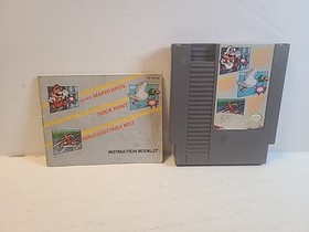 Super Mario Bros. / Duck Hunt / World Class Track Meet NES Cartridge & Manual