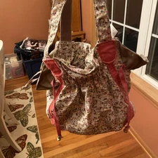 🌺 Thirty-One Floral  Tote Bag Cinch It FREE SHIPPING