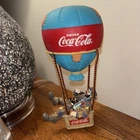 Vintage 1994 Coca Cola Emmett Kelly “Look Up America” Clown In Hot Air Balloon