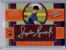 2019 Panini Leather & Lumber Stephen Gonsalves #110 Autograph Rookie /99