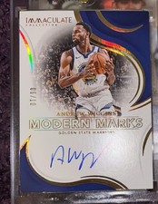 2022-23 IMMACULATE ANDREW WIGGINS MODERN MARKS ON CARD AUTO /10 WARRIORS!! 🔥☄️