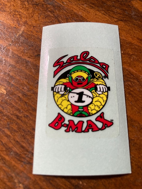 NOS vintage Salsa Cycles B-max handlebar decal sticker BMX klunker strandie bar