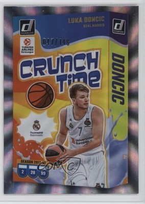 2024-25 Panini Donruss EuroLeague Crunch Time Laser 47/149 Luka Doncic #1 3wu