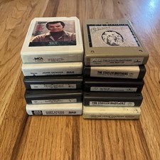 Lot Of 10 Country 8 Track Tapes Tested And Working