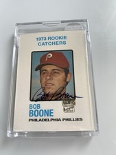 Topps 2000 Archives Bob Boone 1973 Rookie Catchers Auto #613 Phillies MLB