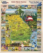 White Mountain 1000 piece puzzle HISTORIC GEORGIA complete