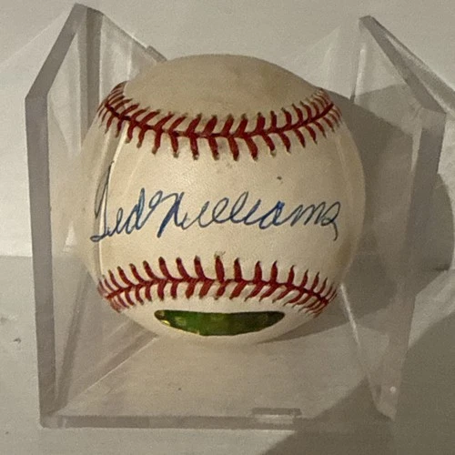 Ted Williams Signed Autographed American League Baseball Ball Certified Sticker