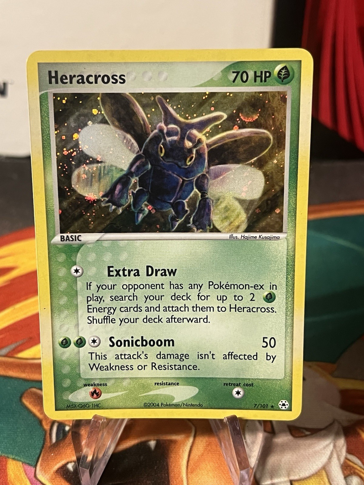Heracross 7/101 Hidden Legends Holo NM AND VERY RARE!