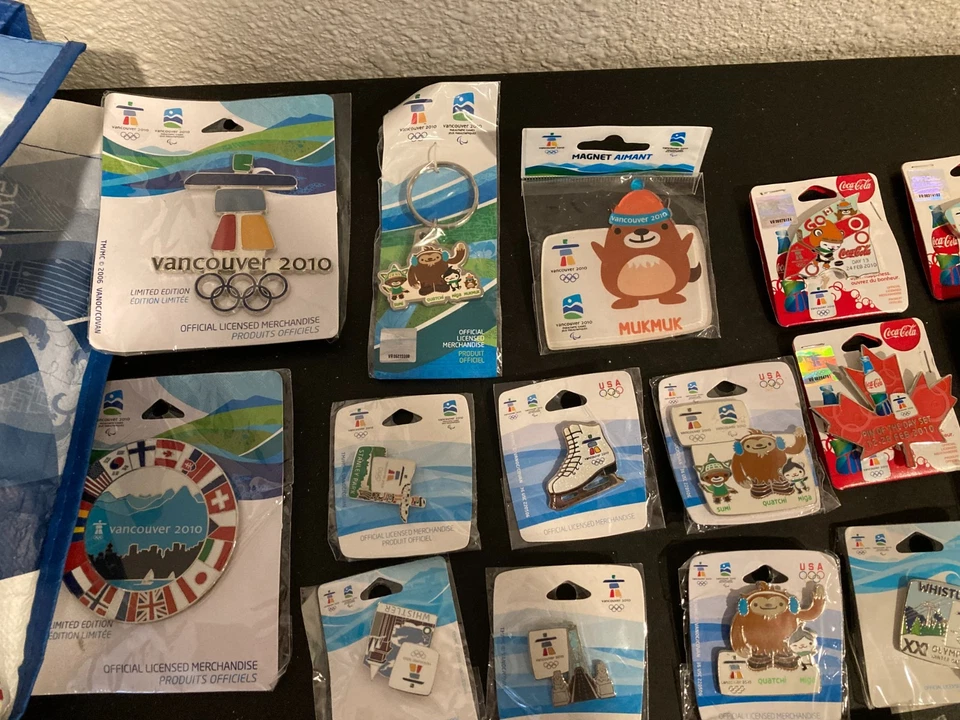 Lote de bolsas de compras con asas con logotipo de Vancouver de los Juegos Olímpicos de Invierno 2010 Foto 3 de 4