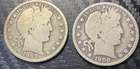 1907O and 1908O Barber Half Dollars