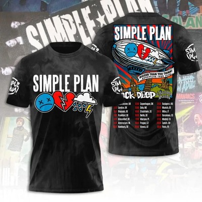 Simple Plan Tour 2026 3D T-Shirt
