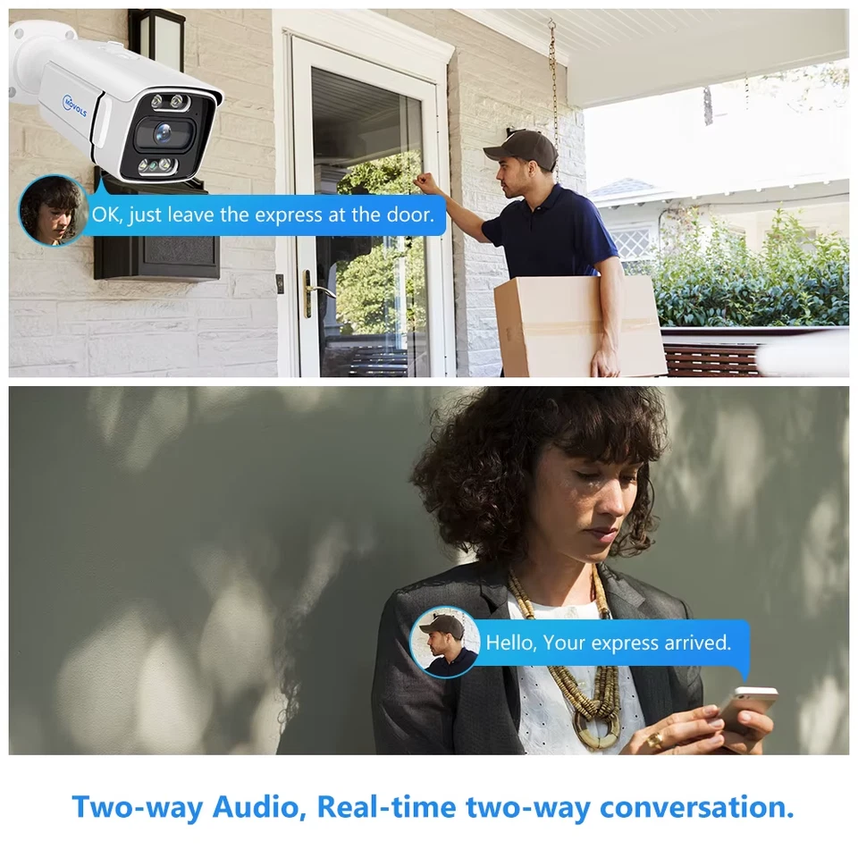 MOVOLS 8CH 5MP 8MP POE Security Camera System Two Way Audio 8MP NVR Kit CCTV Out - Image 2 of 4