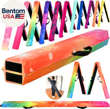6 FT / 8 FT / 9 FT Folding Gymnastics Beam Foam Balance Floor Beam - Extra Firm