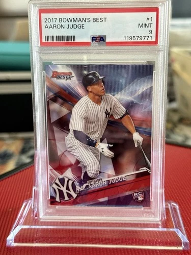 2017 Bowman's Best - Aaron Judge #1 Refractor (RC) PSA 9