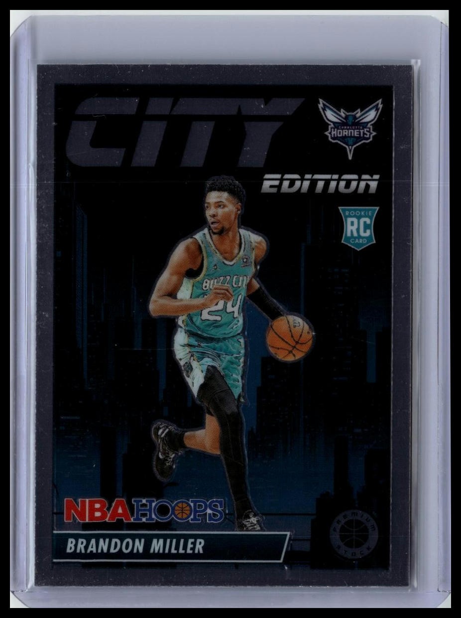 2023-24 Hoops Premium Stock #12 Brandon Miller City Edition