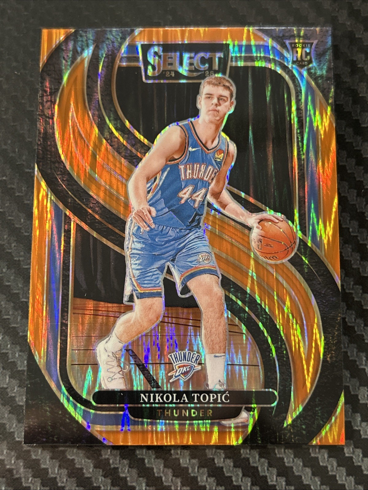 2024-25 Panini Select - Premier Level Nikola Topic #171 Orange Flash Prizm (RC)