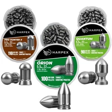 Domed Airgun Pellets .22 Cal – 3-Pack Kit – Maximum Impact & Shock Transfer