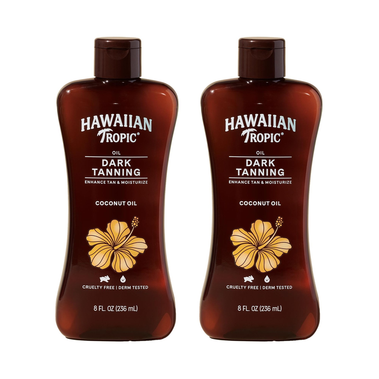 Dark Tanning Oil, 8Fl Oz | Moisturizing Body Oil with Cocoa 