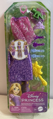 #ad Disney Princess Rapunzel Style Set Doll Clothes and Accessories Mattel New $8.99