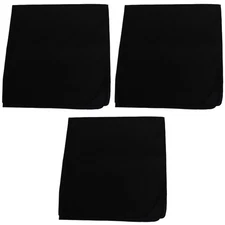 3 Pack Plain Polyester Bandanas Lightweight and Versatile Accessories