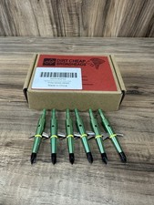 100 Grain Broadheads for Archery Green and Black Pack of 6