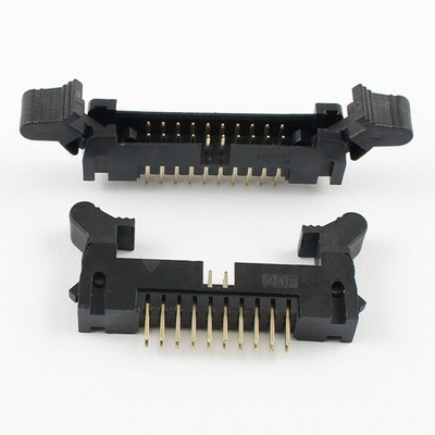 5Pcs 2mm 2.0mm Pitch 2x10 20 Pin Male Straight Ejector Header Connector Latch *h