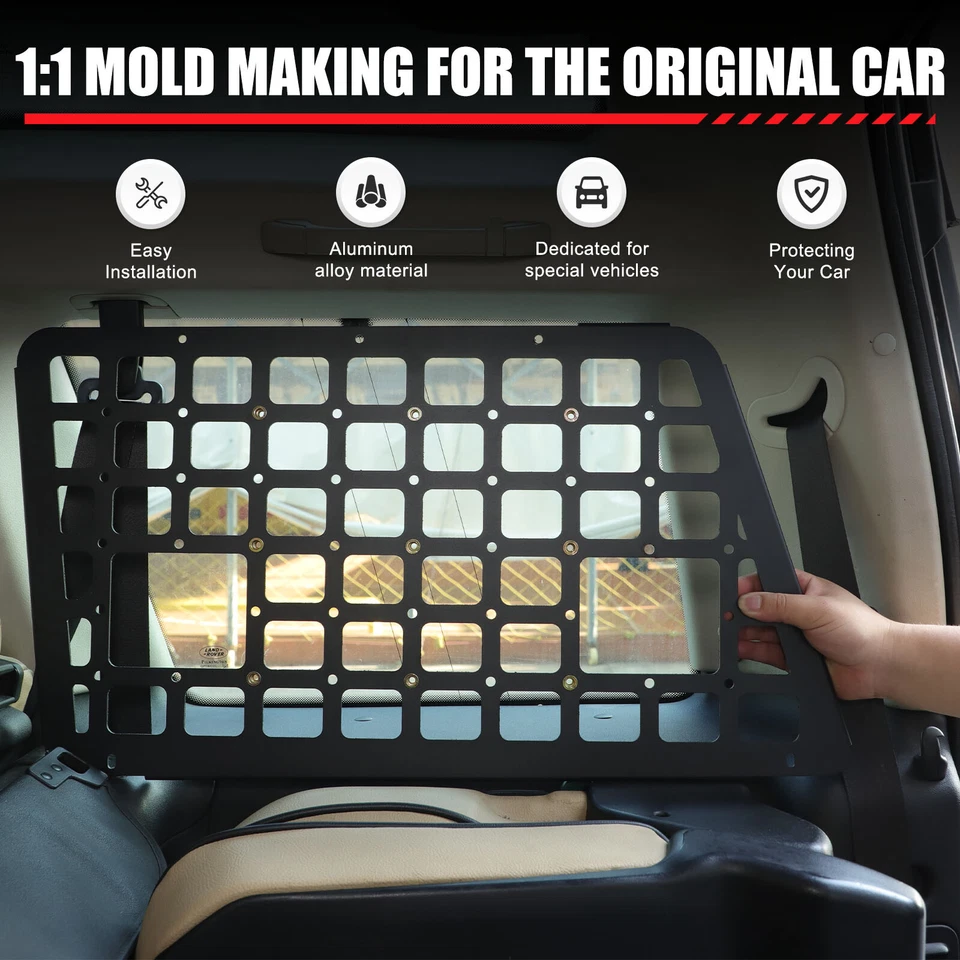 Боковая панель заднего стекла MOLLE для хранения Land Rover Discovery 2 1998-2003 - Изображение 4 из 4