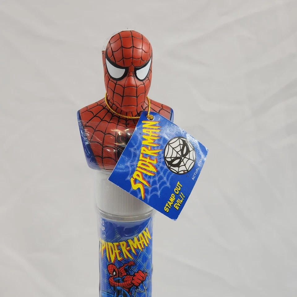 Estampador de caramelo de colección Spider-Man con bombas agrias 2002 sello de tinta nuevo sellado  Foto 2 de 4