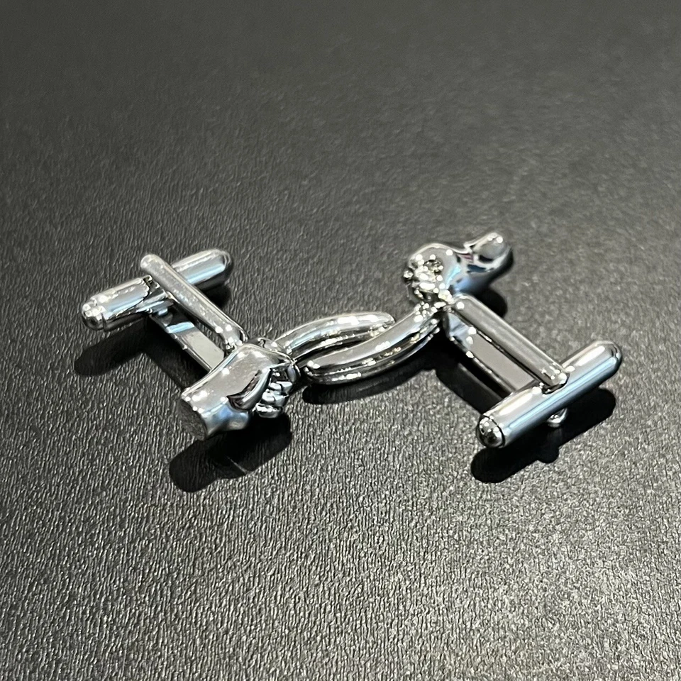 电影漫画人物符号袖扣男式日常佩戴袖口链接带盒 — 第 2/4 张图片