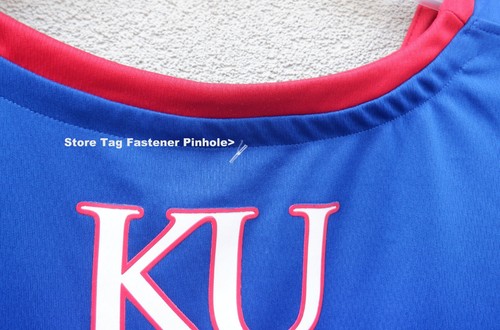 Adidas Men's Kansas Jayhawks Blue 1 Swingman Basketball Jersey $80 - 2XL READ - Picture 8 of 8