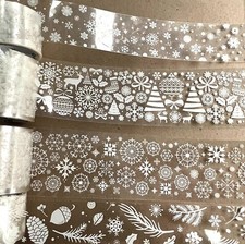 Christmas Holiday Snowflake Clear Adhesive Ta...