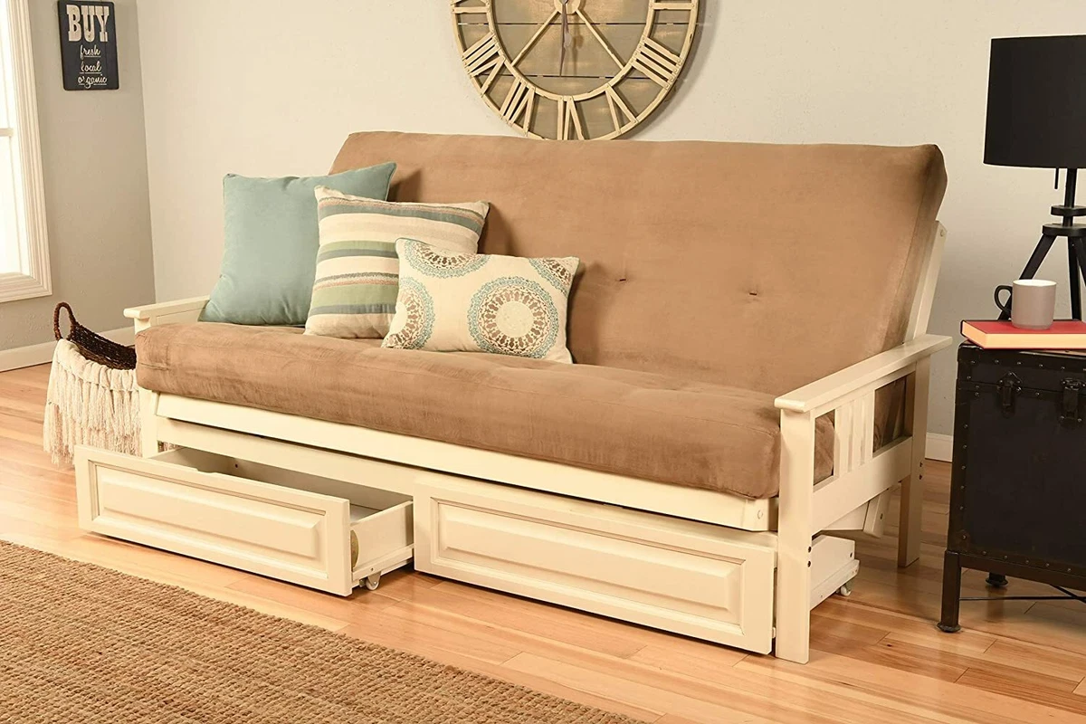 Futon couch 2024 frame and mattress