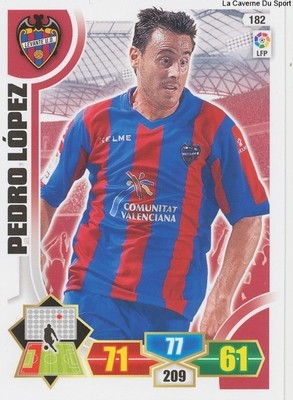 182 PEDRO LOPEZ # ESPANA LEVANTE UD CARD PANINI ADRENALYN LIGA 2014