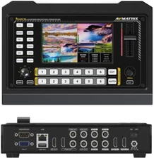 AVMATRIX Shark S6 6-CH HDMI SDI Camera Video Mixer Switcher Panel 5" FHD Screen
