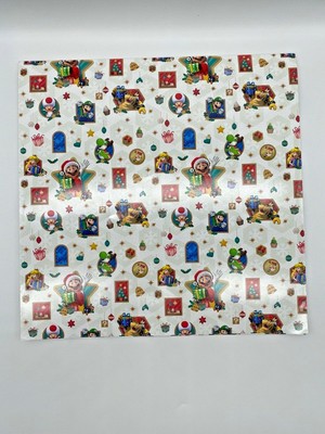 Nintendo Store New York Nyc Super Mario Christmas Gift Wrapping Paper 36X24&Amp;Quot; (2) | Ebay